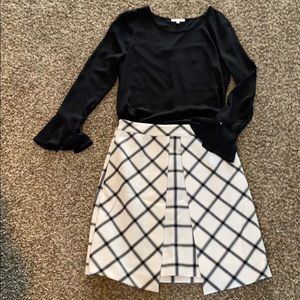 Black and white skirt